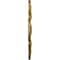 Ekena Millwork Peralta Ceiling Medallion (Fits Canopies up to 4 5/8"), Hnd-Painted Gold, 17 3/4"OD x 3 1/8"ID x 1"P CM17PEGLS - alternate 3
